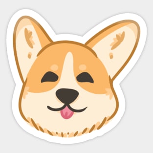 Happy Corgi Sticker